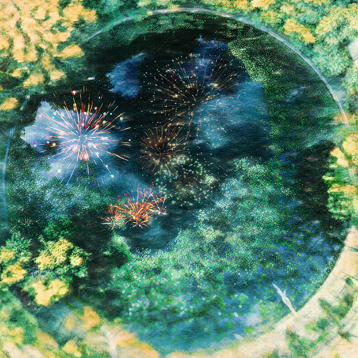 私雨に夏の灯を知る